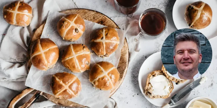 Peter Sidwell’s Prune and Orange Hot Cross Buns
