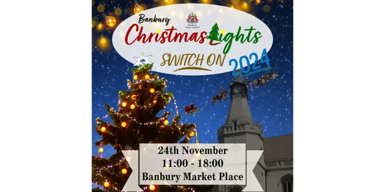 Banbury Christmas Light Switch On Feature