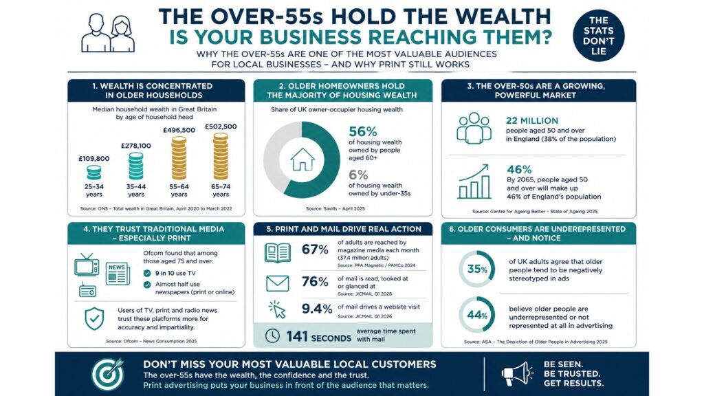 over-55s hold the wealth